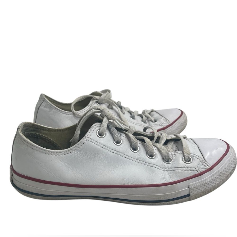 CONVERSE ALL STAR WHITE LEATHER SNEAKER MEN 7.5 WOMEN'S 9.5